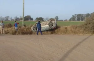 El intendente de Silvio Pellico volcó con su auto y sufrió graves lesiones